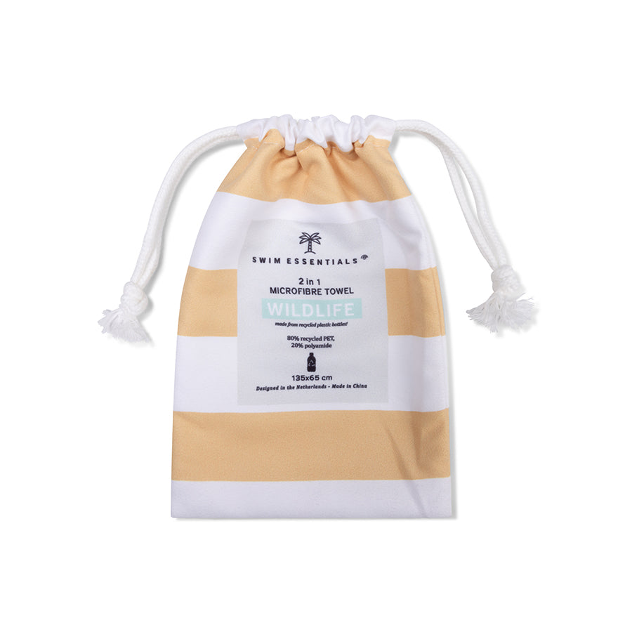 Toalla de playa Microfibra - Multicolor - Wild Life - 135 x 65 cm