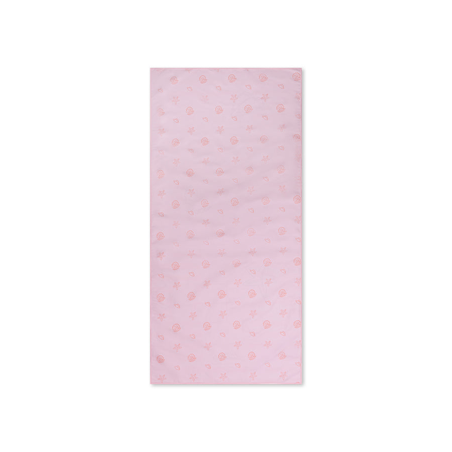 Beach Towel Microfiber - Pink - Shell Tastic - 135 x 65 cm