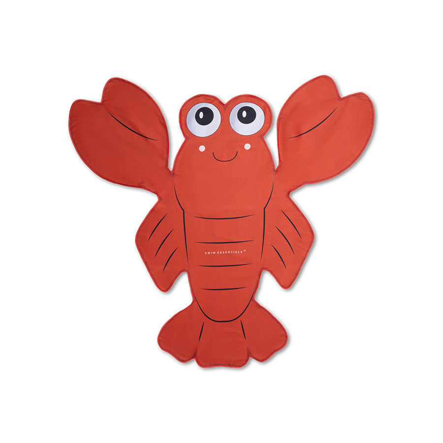 Beach Towel Microfiber - Red - Lobster - 140 cm