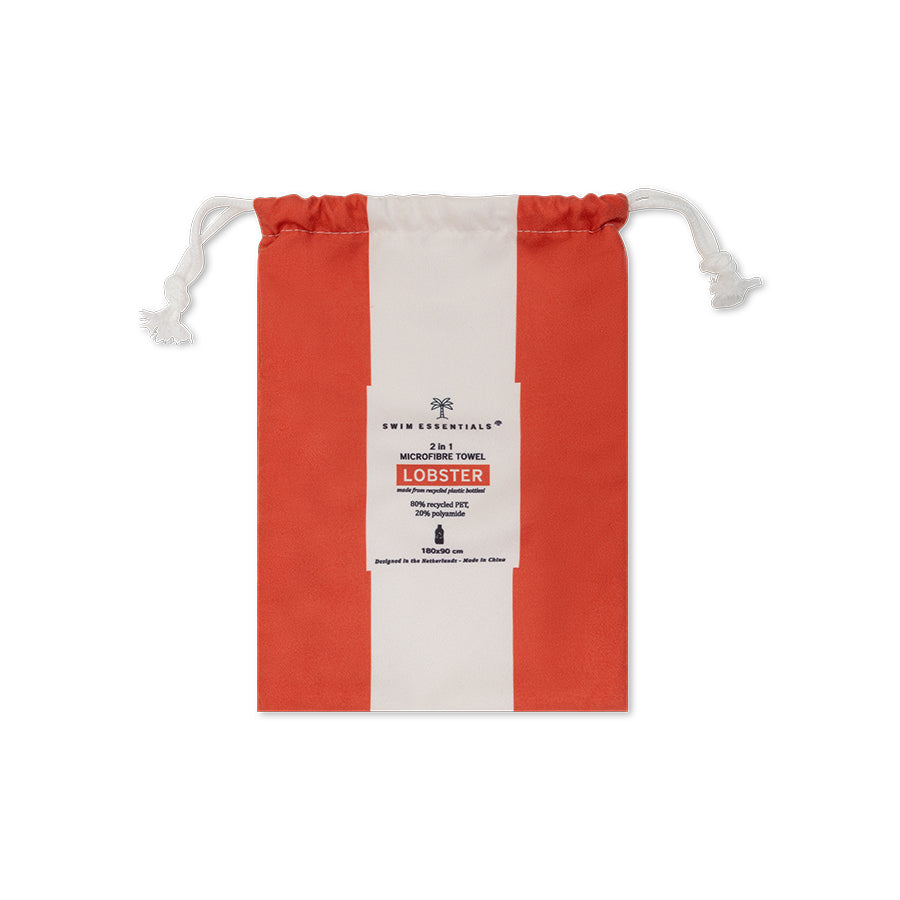 Toalla De Playa Microfibra - Rojo - Lobster - 140 cm