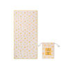Beach Towel Microfiber - Yellow - Flower Market - 135 x 65 cm