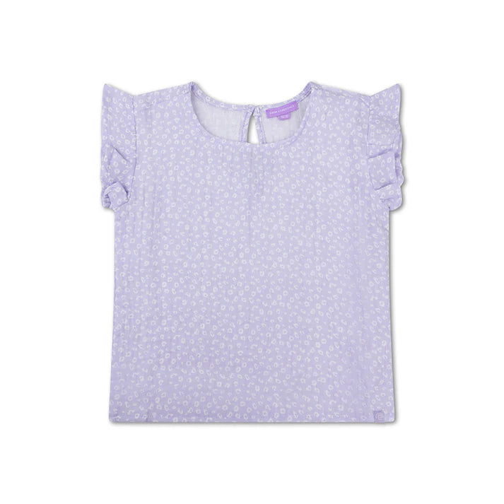 Beachwear Girls  - Muslin - Lila - Leopard