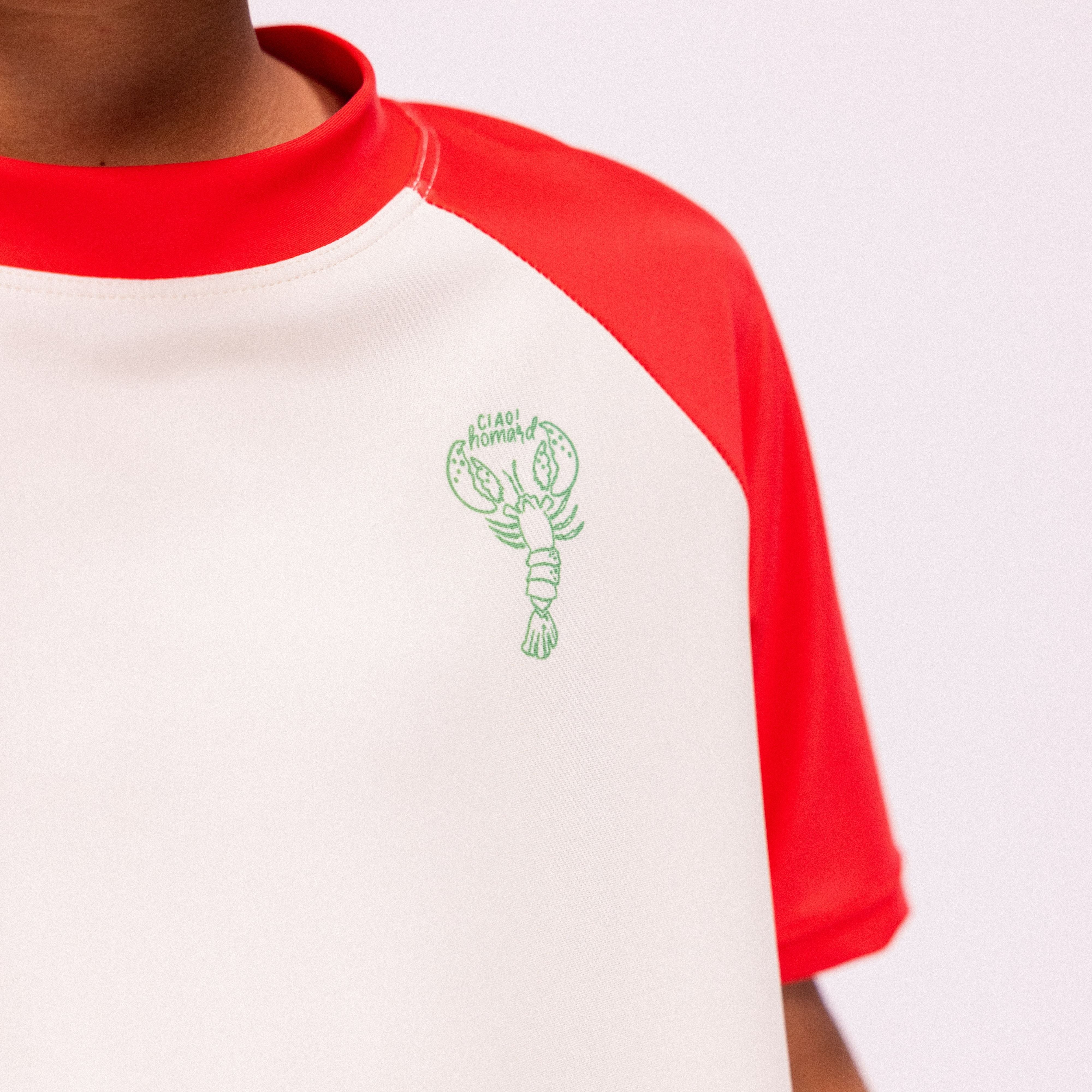 T-shirt de bain à manches courtes - Rouge - Catch Of The Day