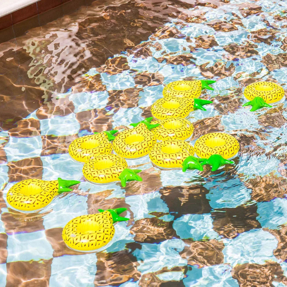 Portavasos de piscina - Piña Multicolor - Tropical Bliss