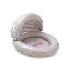 Kids Pool - Beige - Cozy Hearts - Ø 100 cm mit Sonnendach