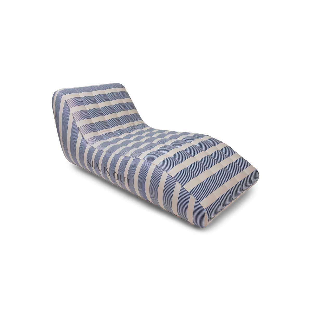 Matelas lounge premium - Bleu/Blanc - Monaco