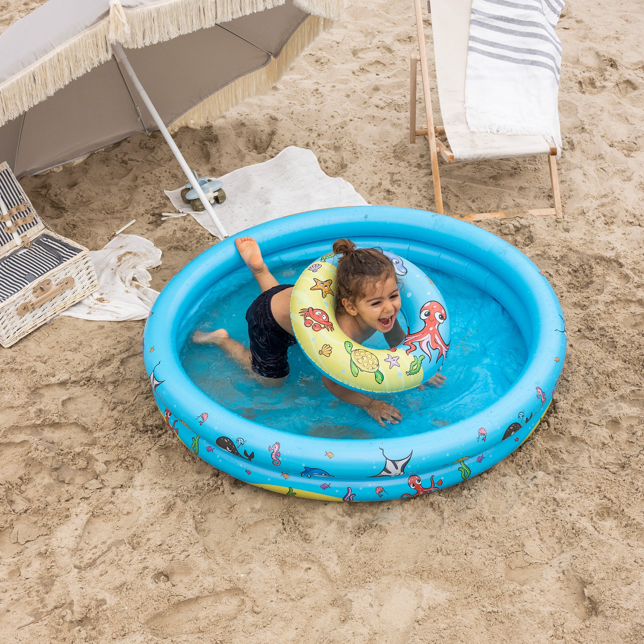 Play Pool Set - Multicolor - Mini Marine - Ø 120 cm