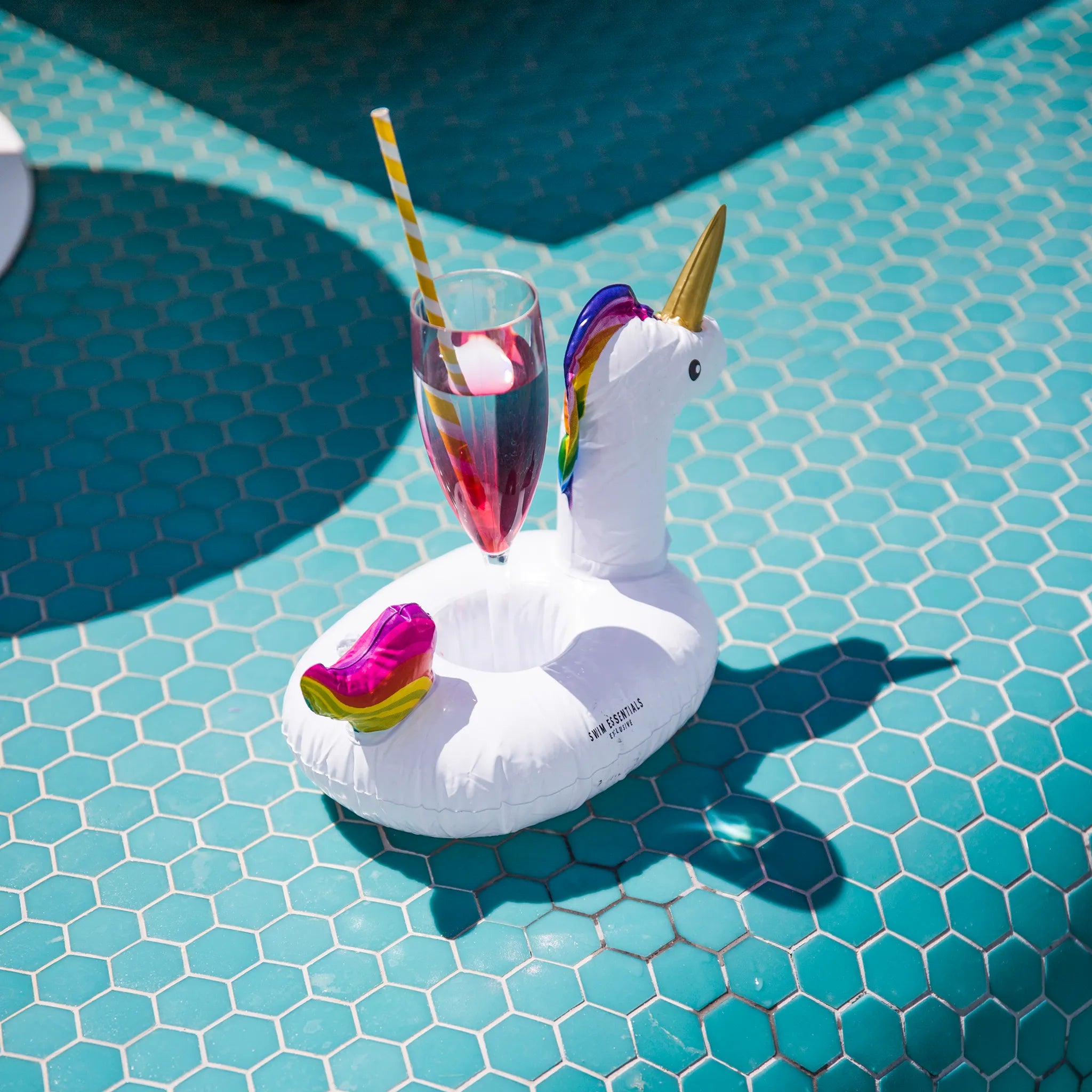 Portavasos de piscina - Unicorno blanco - Dreamscape