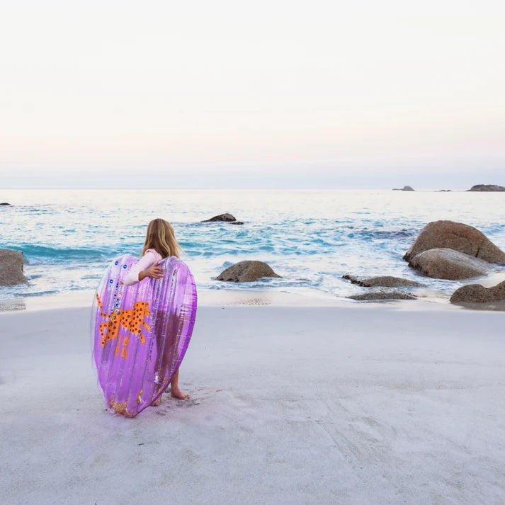 Colchoneta inflable - Corazón Púrpura - Leopard - 150 cm