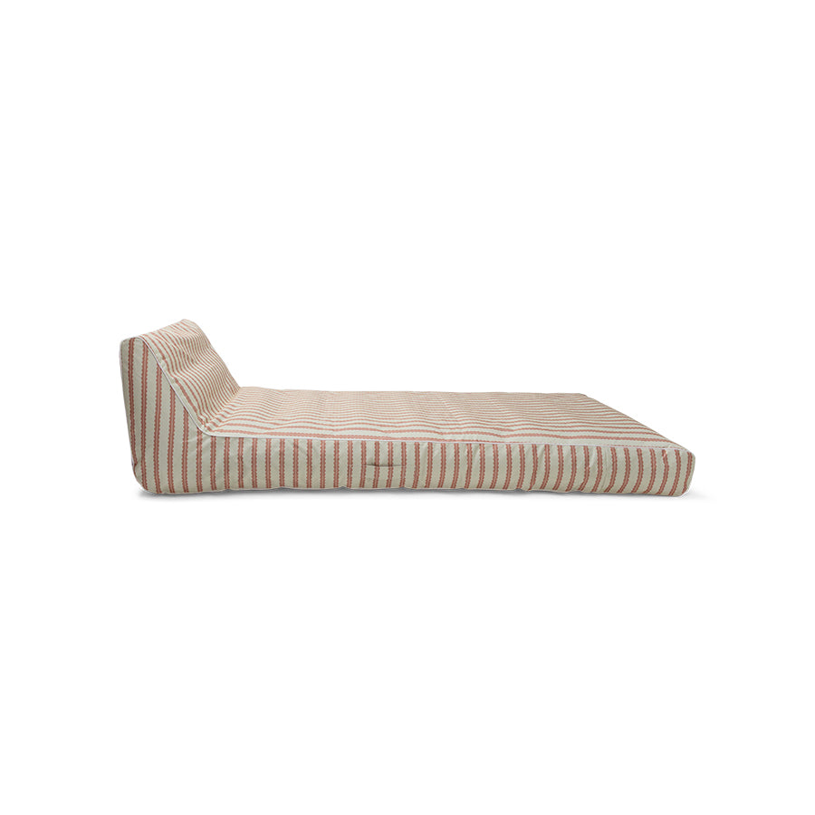 Premium Colchoneta Inflable - Rojo/Beige - Saint Tropez
