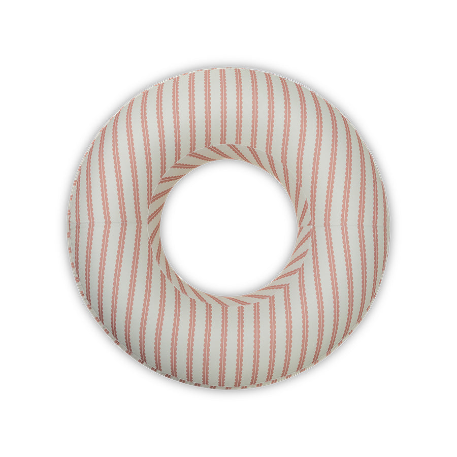 Premium Swim Ring - Red/Beige - Saint Tropez - Ø 120 cm