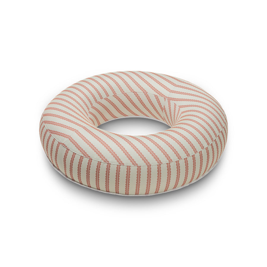 Premium Swim Ring - Red/Beige - Saint Tropez - Ø 120 cm