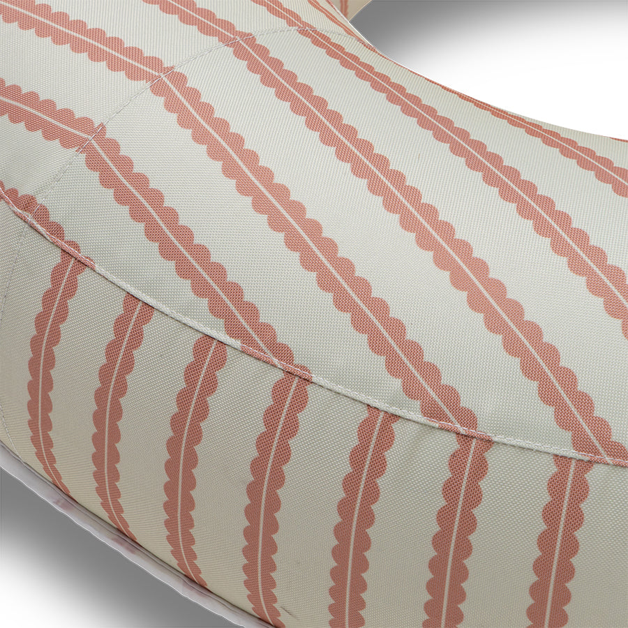 Premium Bouée - Rouge/Beige - Saint Tropez - Ø 120 cm