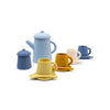 Set da Tè in Silicone Giocattolo - Blu/Giallo - Pure Tones