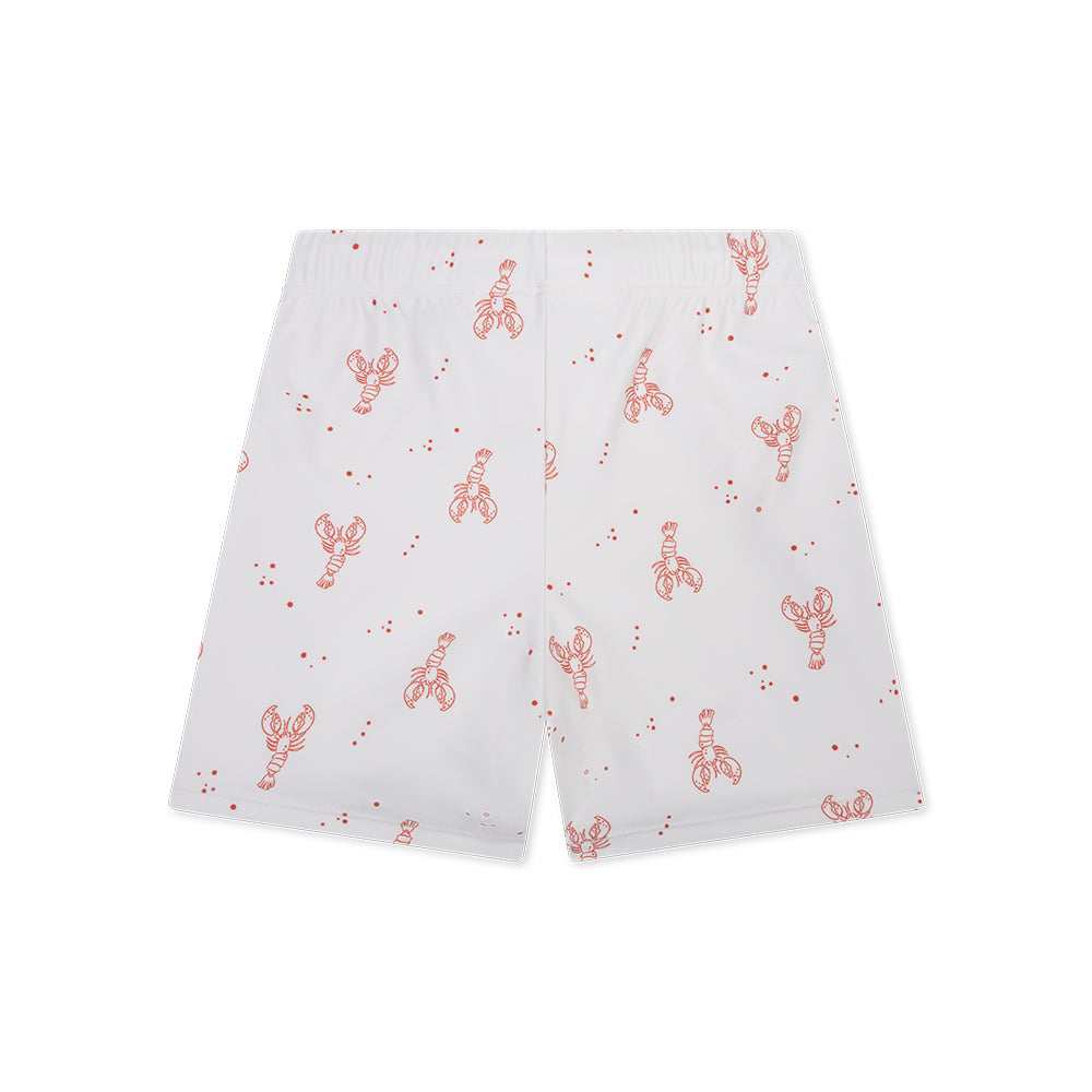 Swim Boxer - Beige/Red - Little Lobster