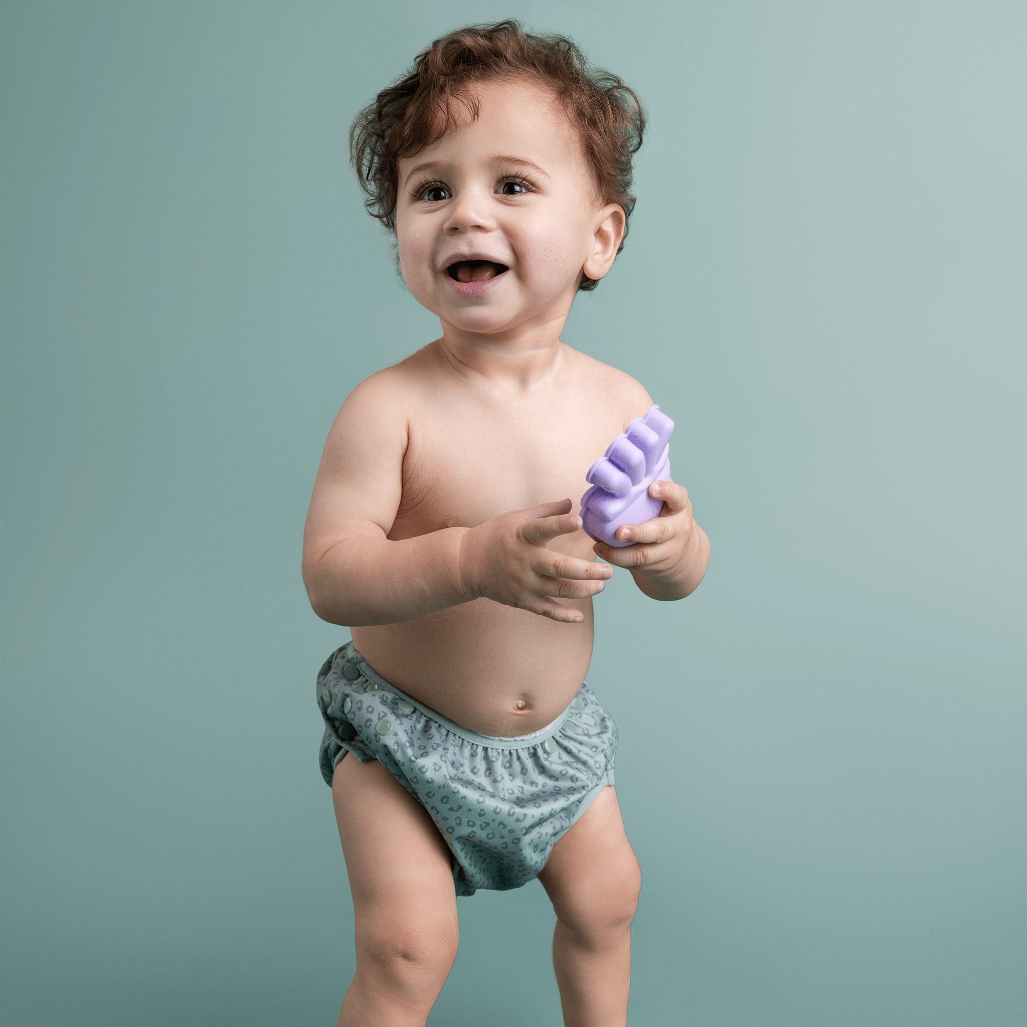 Pañal de Natación - Verde - Leopard