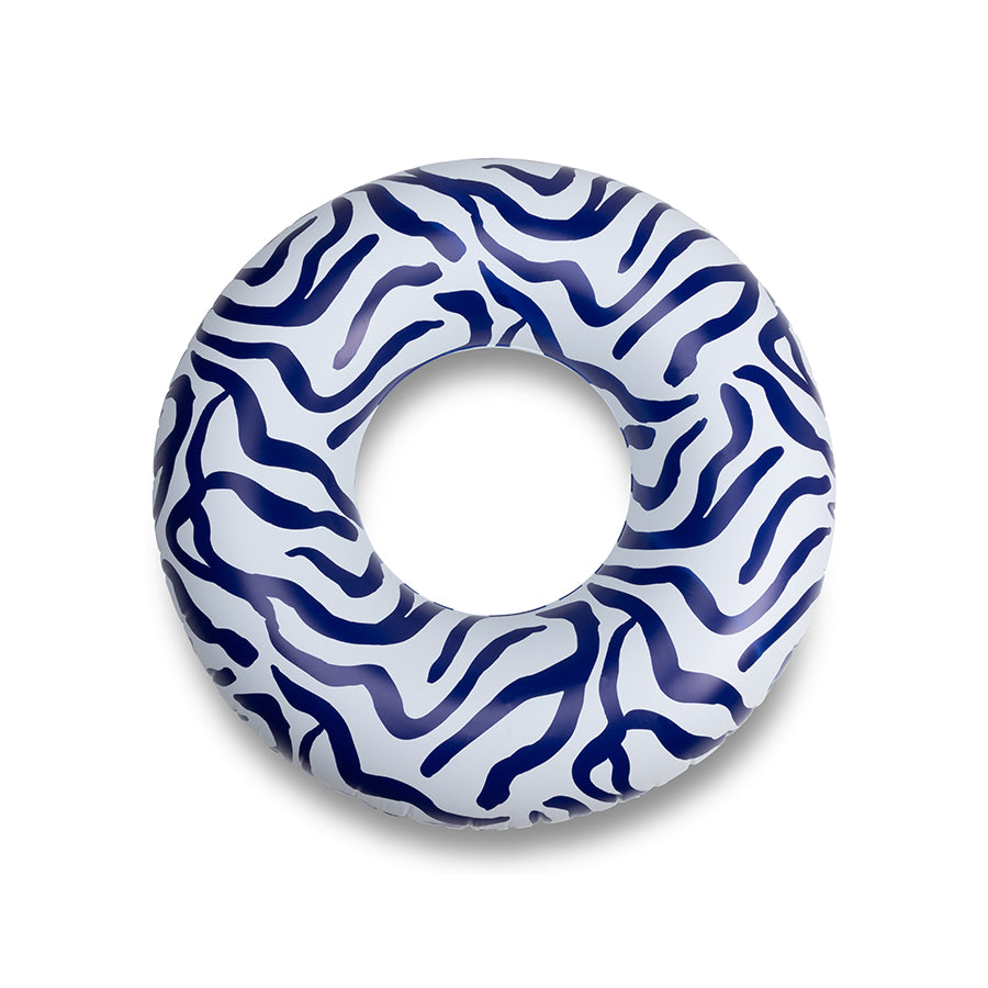 Flotador de Aro - Azul/Blanco - Vibrant Stripes - Ø 102 cm