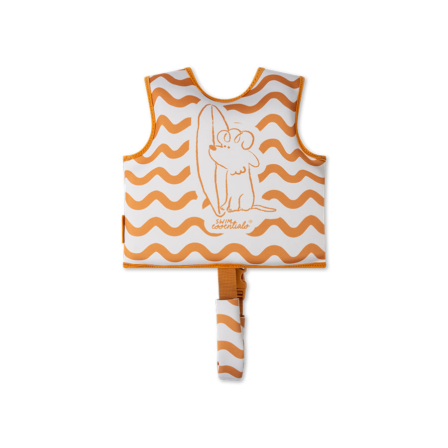 Swim Vest - Orange - Surfer
