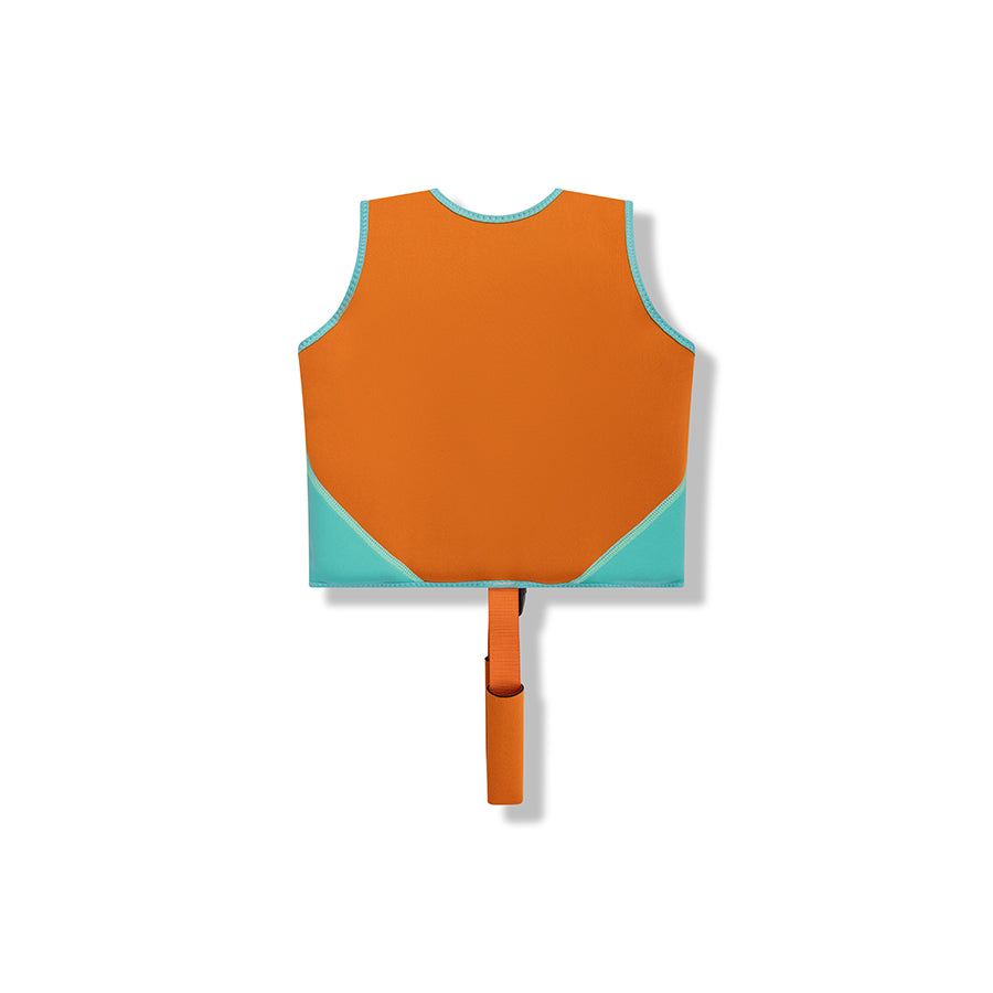 Swim Vest - Orange - Vivid Clash - 3/6 Years