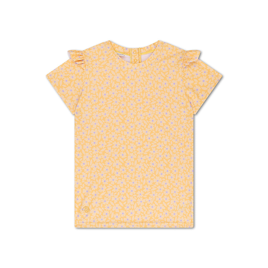 Camiseta de natación - Manga corta - Amarillo - Florish