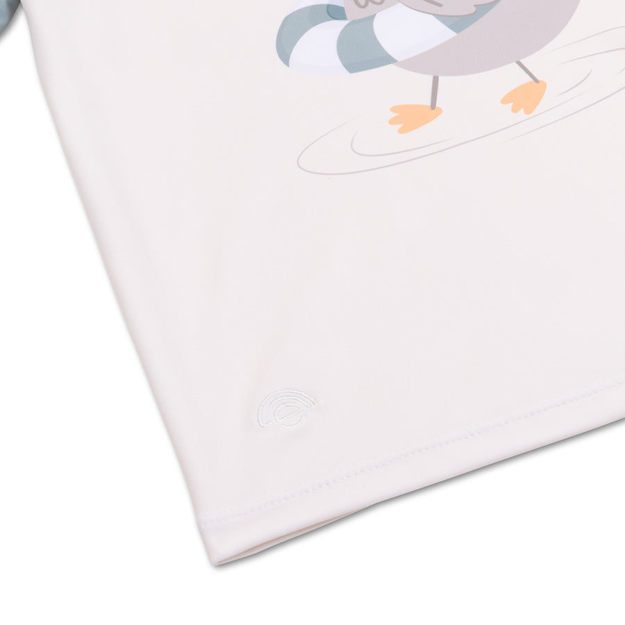 Camiseta de natación - Manga corta - Verde - Resort Stripe