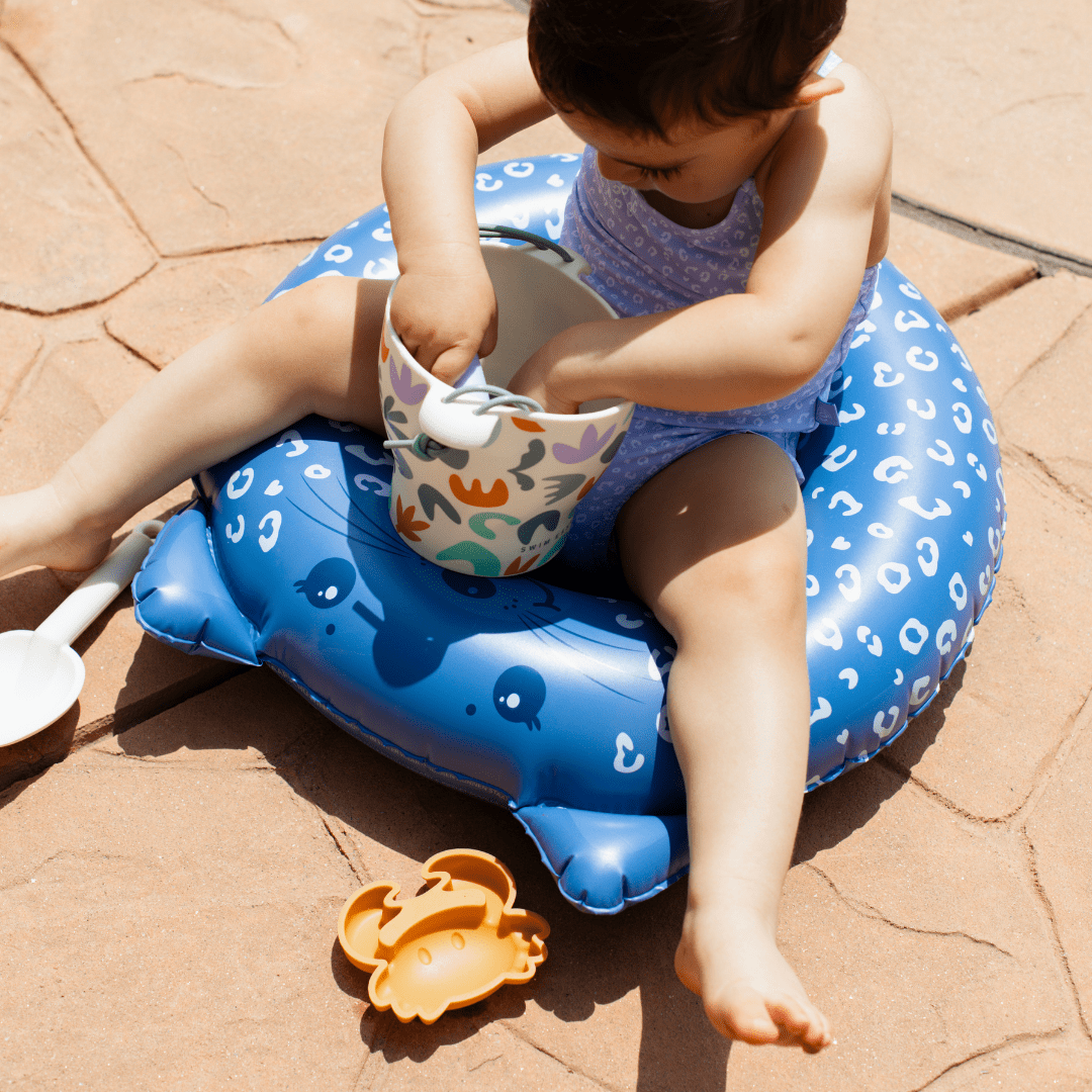 Schwimmring Tier - Blau - Leopard - Ø 55 cm