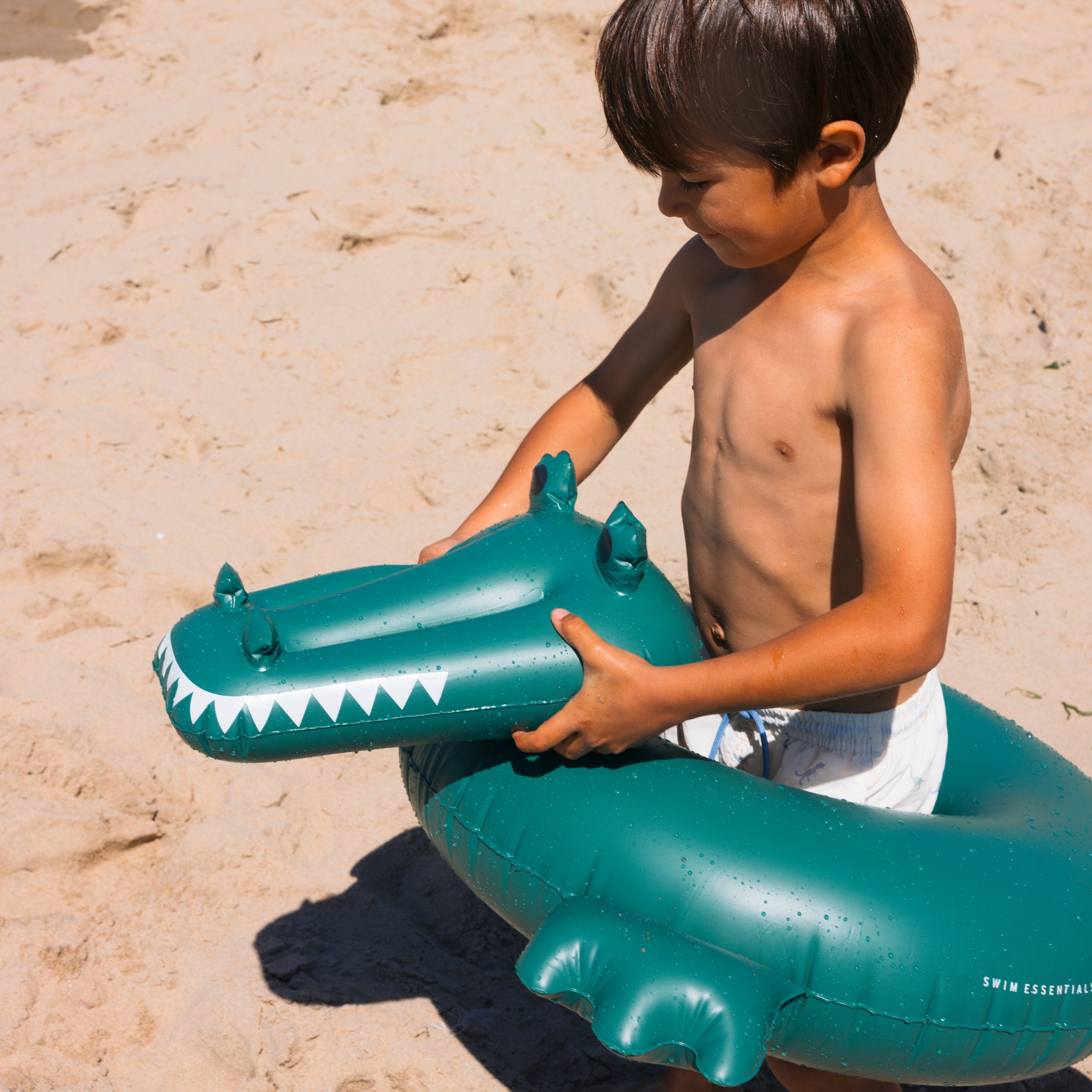 Flotador de Aro Cocodrilo - Verde - Dreamscape - Ø 65 cm