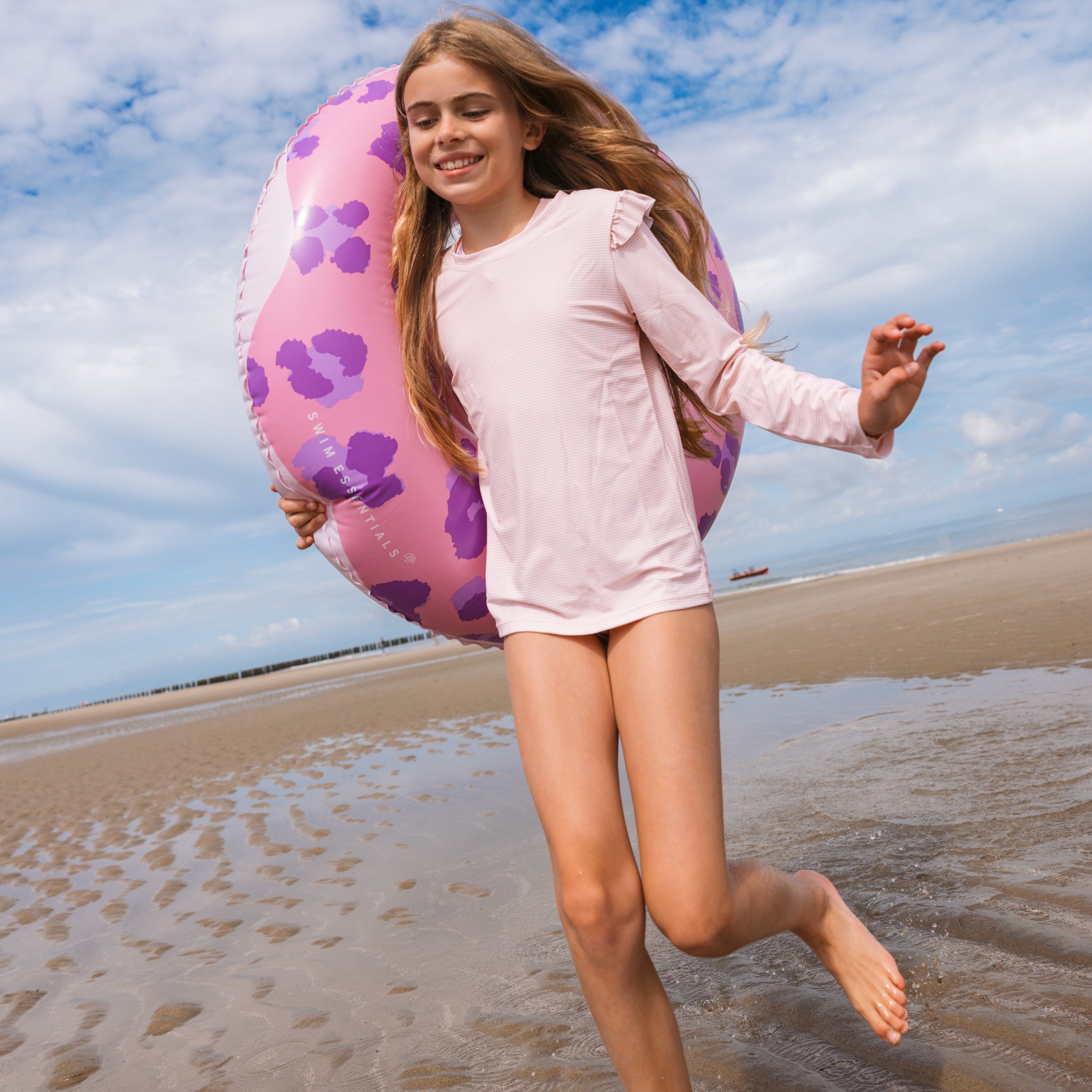 Flotador de Aro - Morado/Rosa - Donut - Ø 90 cm