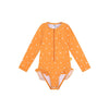 Bañador UV Niña con Mangas - Naranja - Orange Kiss