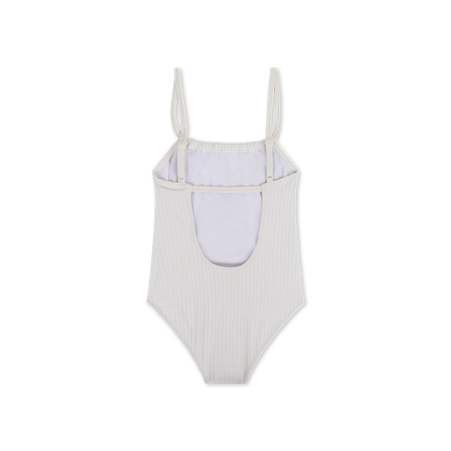 Badeanzug Mädchen - Weiß - Weiße Perle
