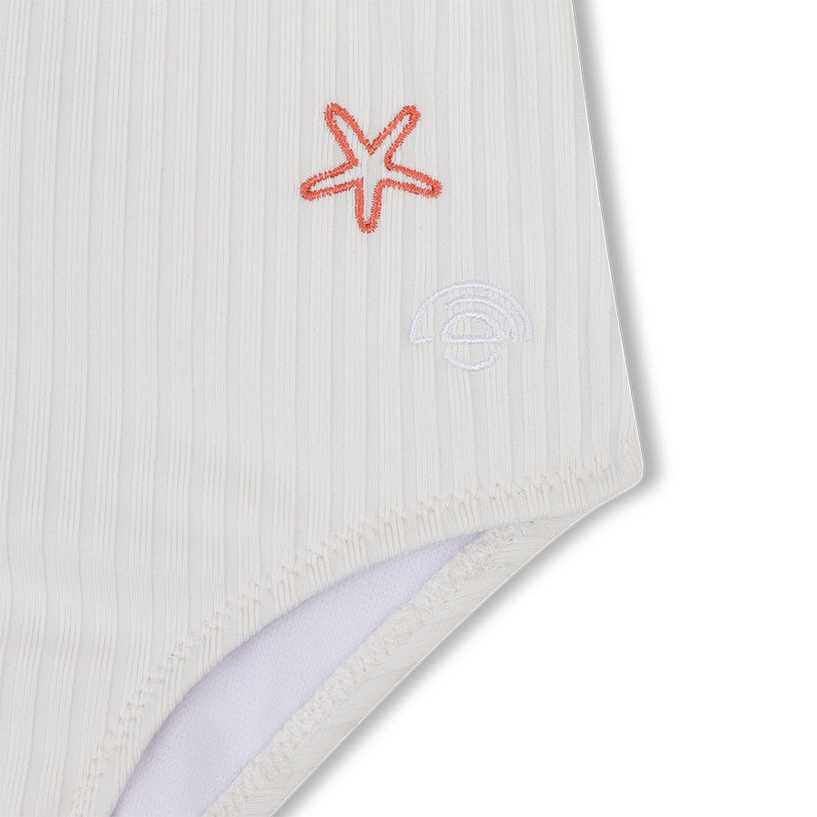 Badeanzug Mädchen - Weiß - Weiße Perle