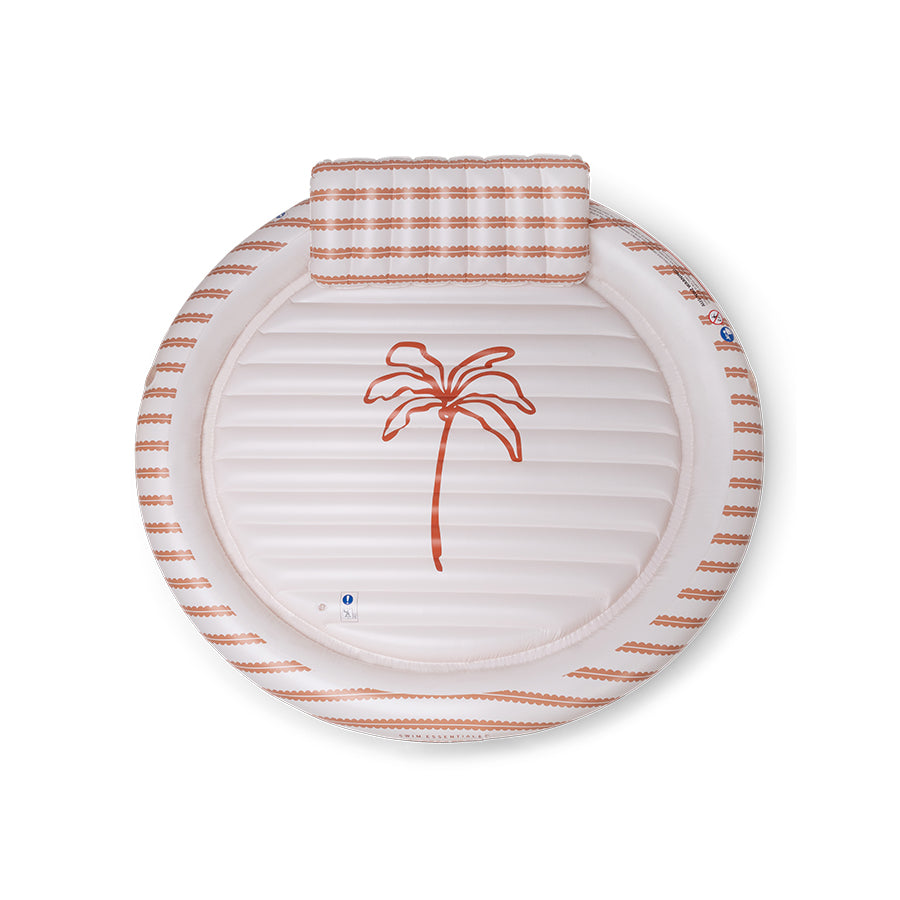 Tanning Pool Round - Beige - Saint Tropez - 201 x 201 x 38 cm