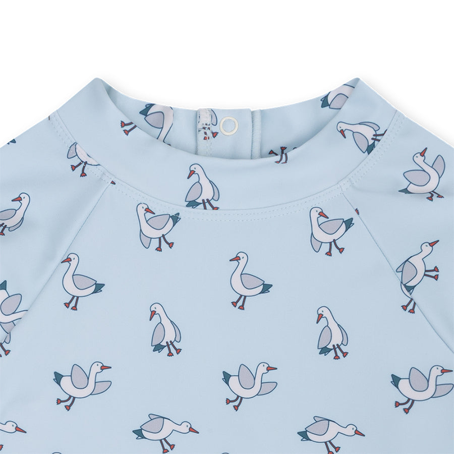 Camiseta De Natación UV Mangas Largas - Azul - Little Seagull