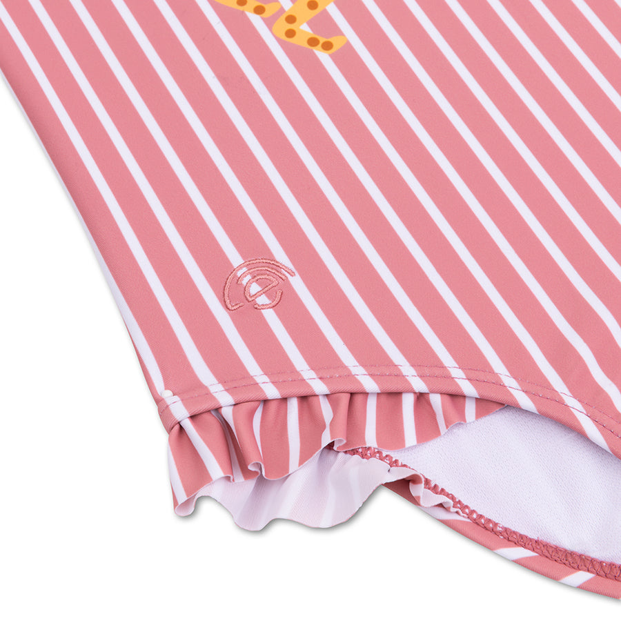 Bañador Niñas - Rojo/Blanco a Rayas - Daisy Flower