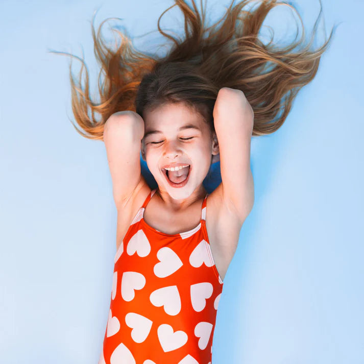 Bañador Niña - Rojo - Hearts