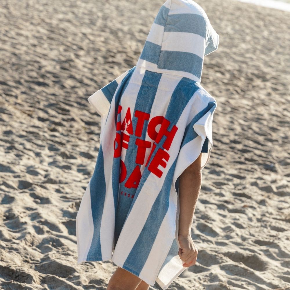 Beach Poncho - Blue - Catch Of The Day - 65 x 65 cm