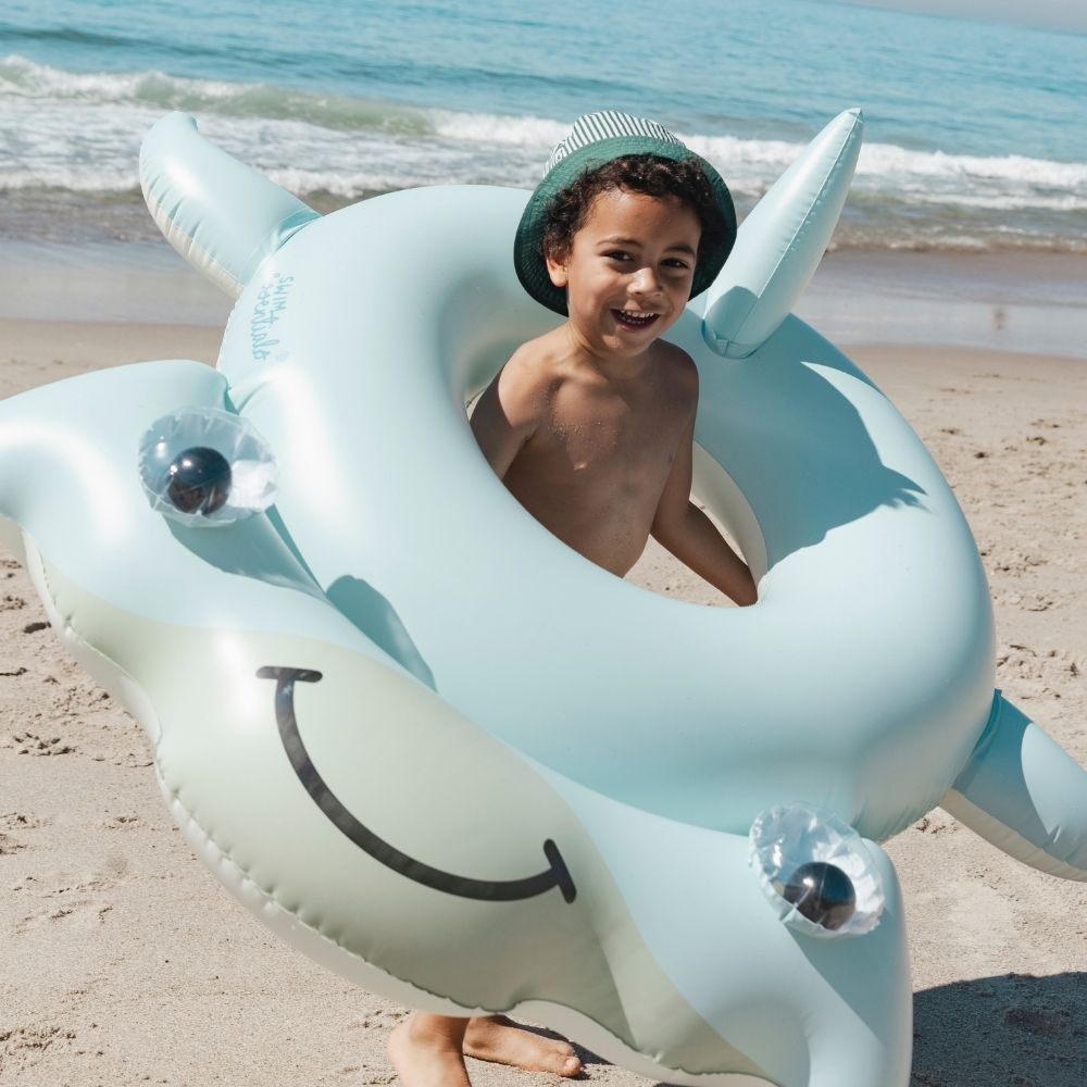 Swim Ring - Blue - Hunter The Hammerhead - Shark - Ø 95 cm