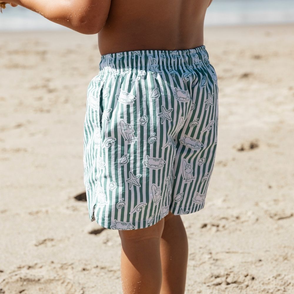 Swim Shorts - Green - Surf Dogs